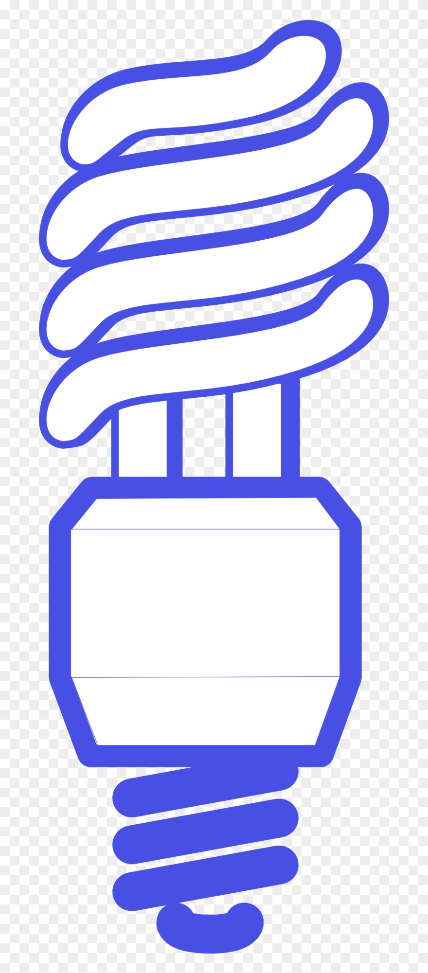 Electricity Clipart Conservation Electricity - Energy Saving Lamp - Png Download