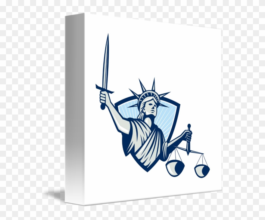 Justice Clipart Justice Statue - Lady Justice Drawing - Png Download