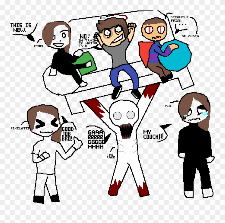 Couch Rage - Pixel Clipart