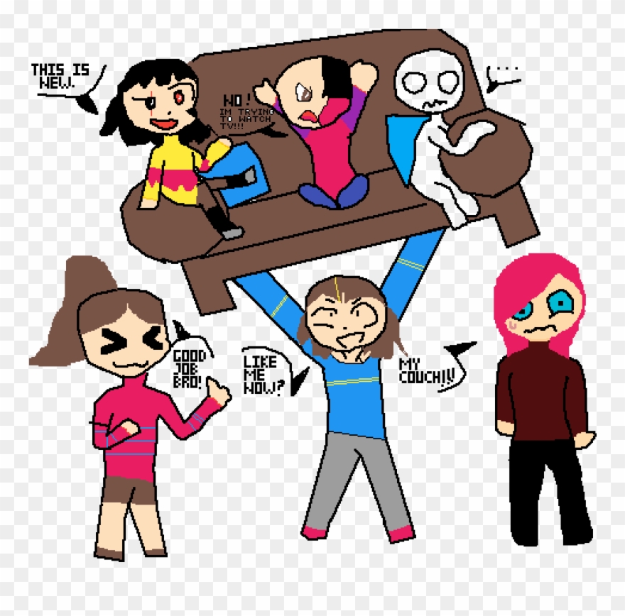 Couch Meme - Cartoon Clipart