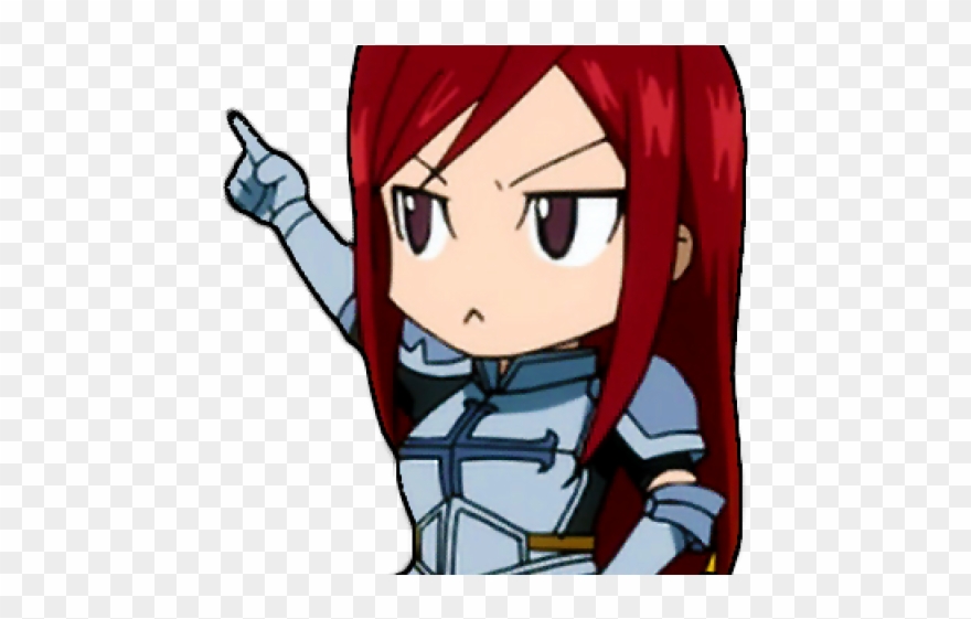 Chibi Clipart Fairy Tail - Fairy Tail Chibi Erza - Png Download