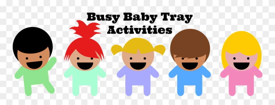 Busy Baby Tray Activities Ibelieveinjoy - Child Clipart