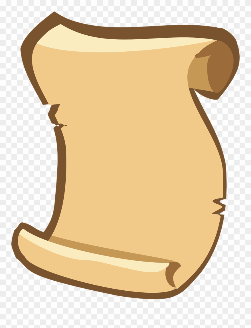 Paper Scroll,antique - Gulungan Kertas Png Clipart
