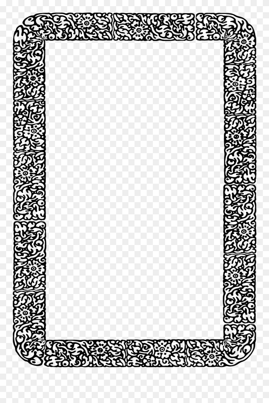Big Image - Desenho De Moldura De Espelho Quadrado Clipart