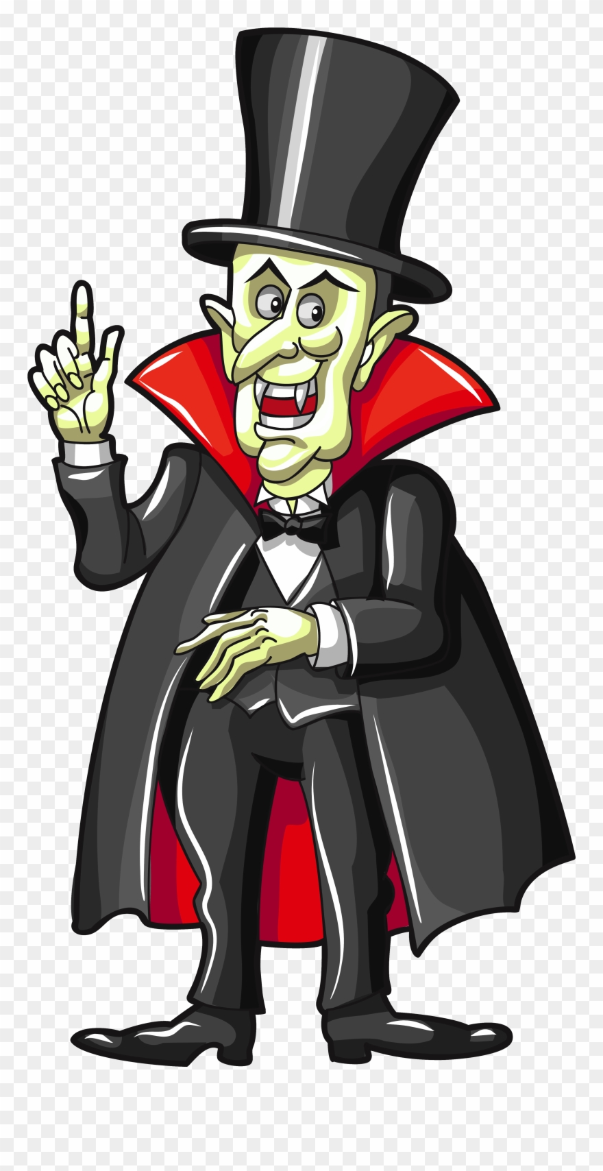 Haunted Clipart Halloween Vampire - Clipart Vampire - Png Download