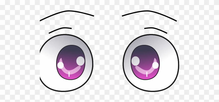 1 - Big Anime Eyes Png Clipart