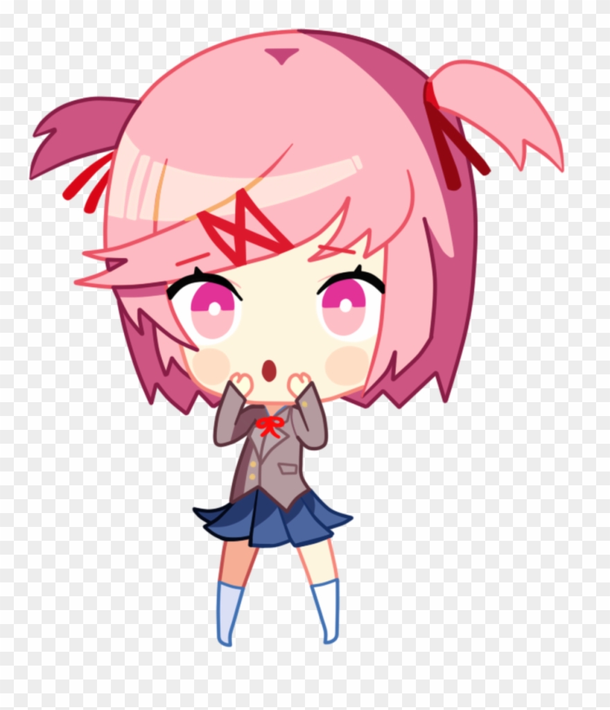 Clip Royalty Free Stock Monika Png For - Natsuki Doki Doki Transparent Png