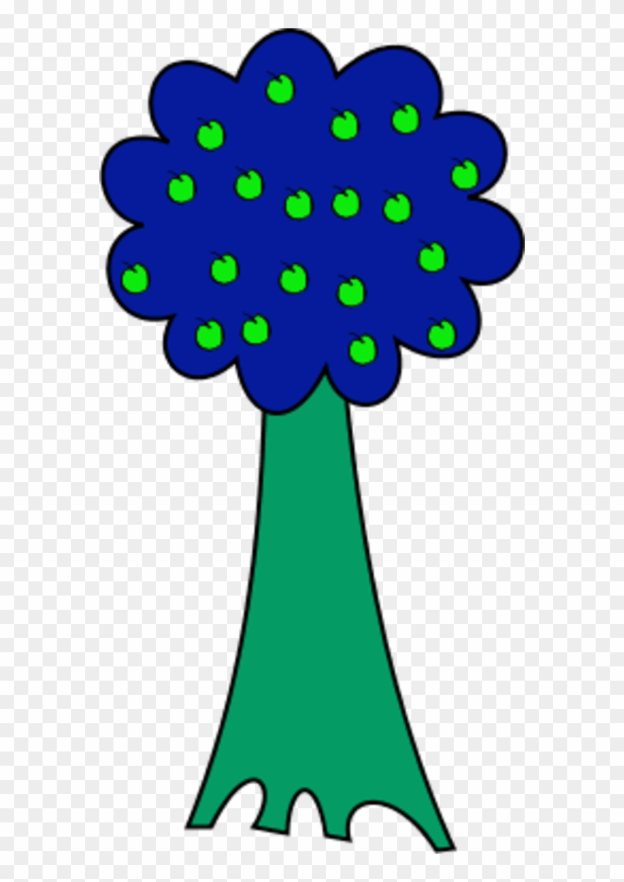 Vector Clip Art - Tree With Fruits - Png Download