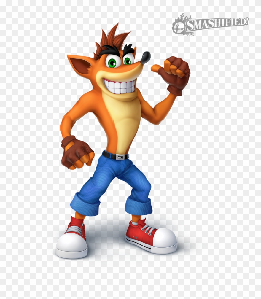 Clip Art Check - Crash Bandicoot Super Smash Bros - Png Download