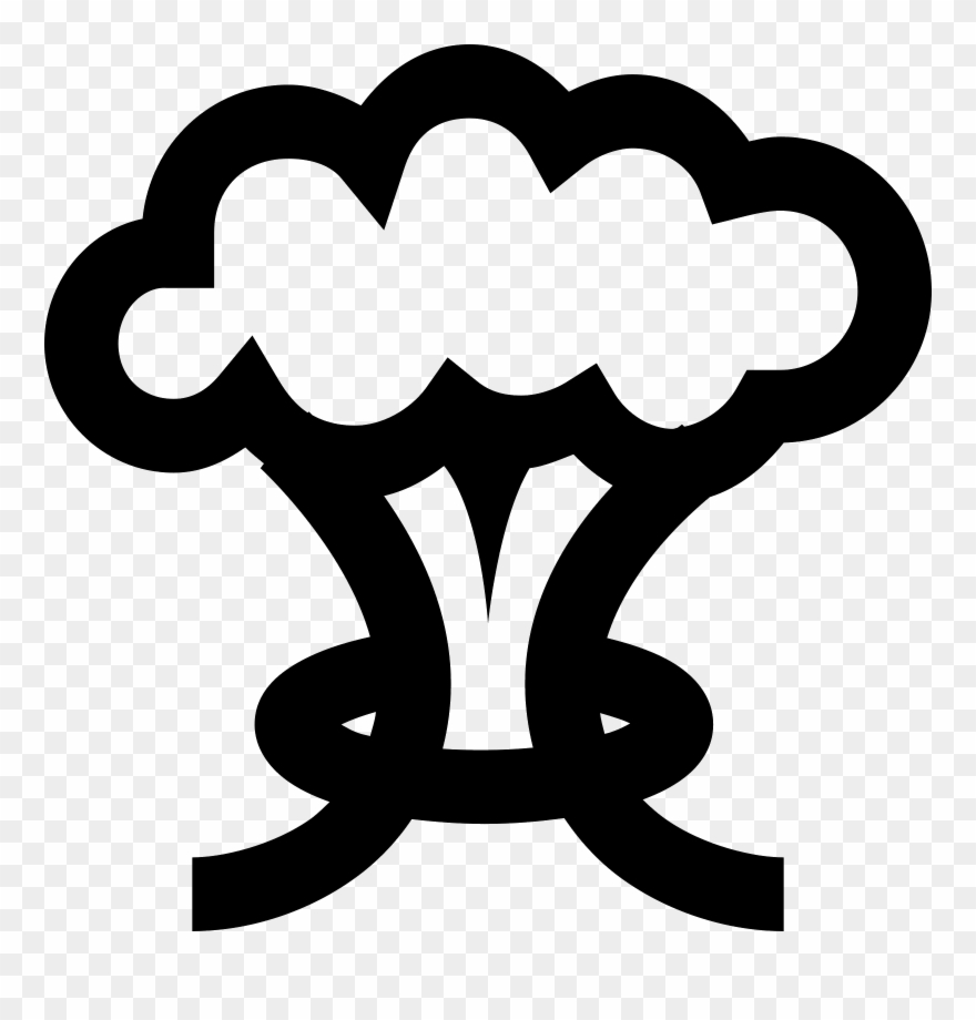 Mushroom Cloud Icon - Mushroom Cloud Gif Transparent Clipart