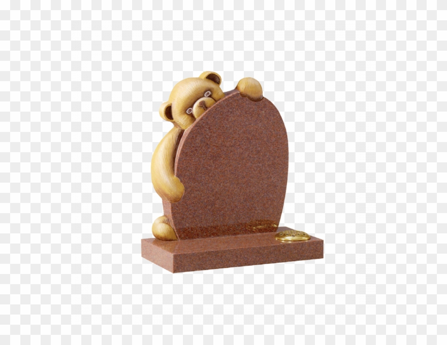 Child's Football Moonchild Peekaboo Teddy Wood - Memorial Clipart