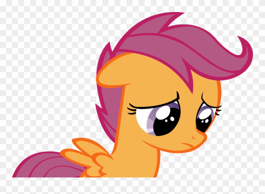 Drforester - My Little Pony Scootaloo Sad Clipart