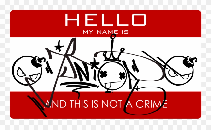 Images For > Graffiti Tag Stickers - Name Tagger Clipart