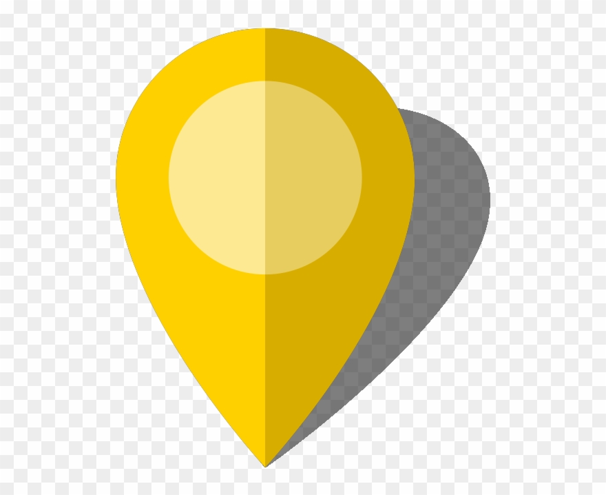 Marker Vector Yellow Jpg Free Library - Yellow Location Pin Png Clipart