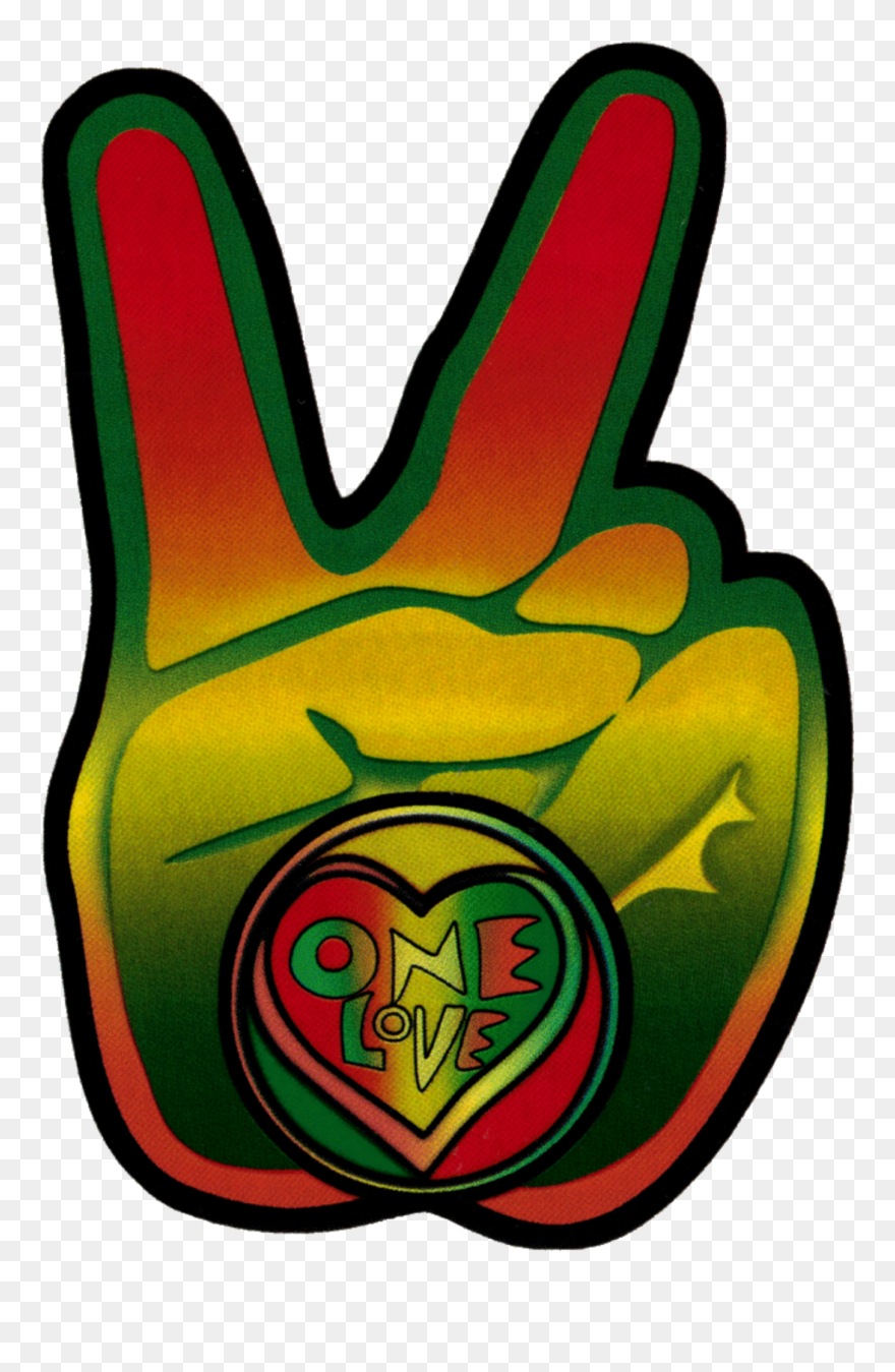 And Anti War Window Stickers Resource Project - Rasta Peace Hand Sign Clipart