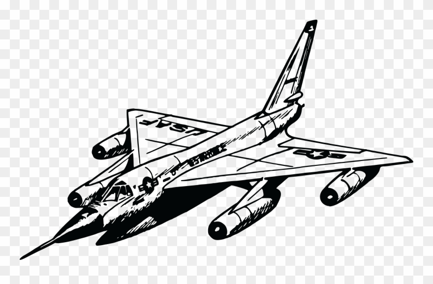 Free Clipart Of A Military Jet - Fighter Jet Colouring Page - Png Download