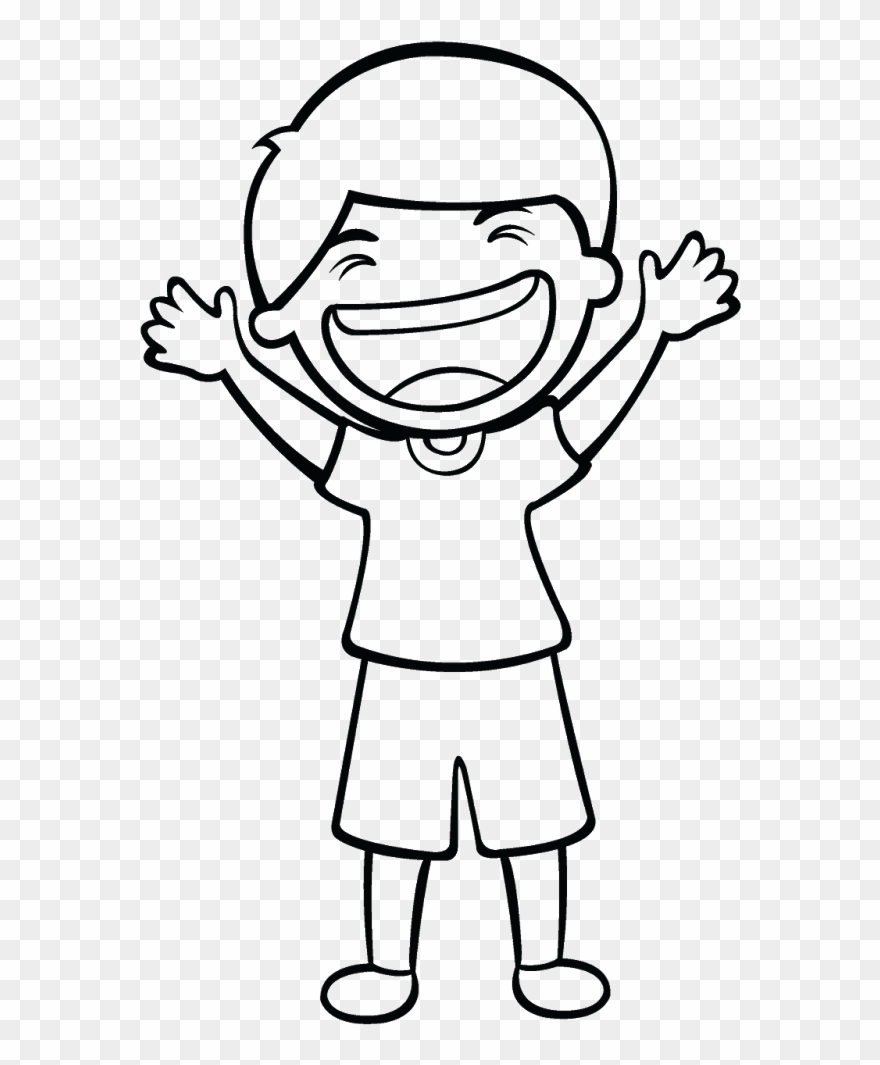 Fiverrtastic Illustrators On Fiverr She Did A - Laugh Black And White Clipart - Png Download