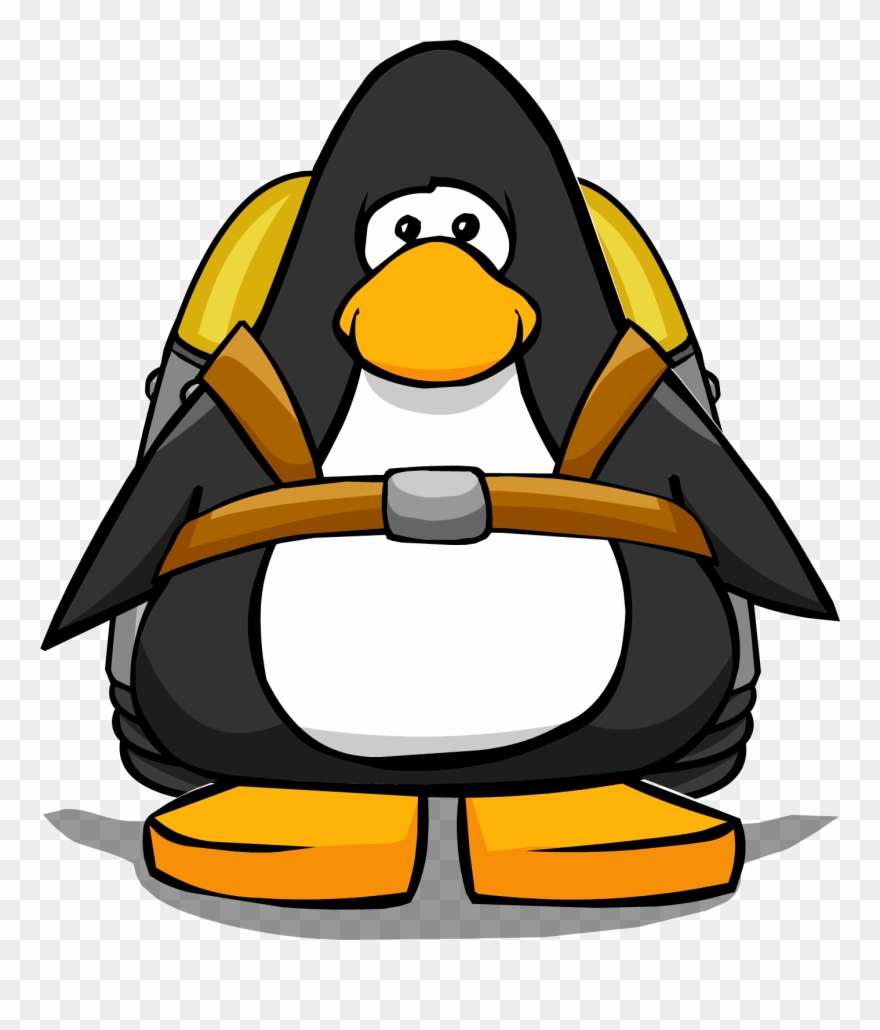 Jet Pack Item From A Player Card - Club Penguin Black Penguin Clipart