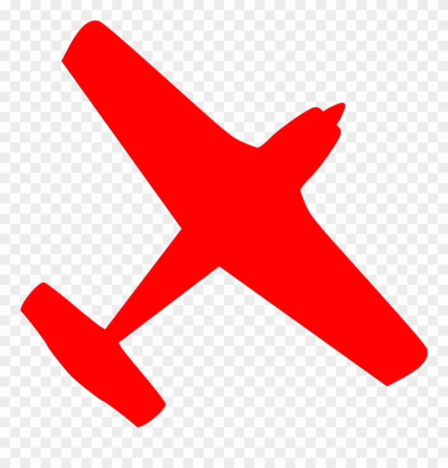 Jet Clipart Red Plane - Cessna 172 Clip Art - Png Download