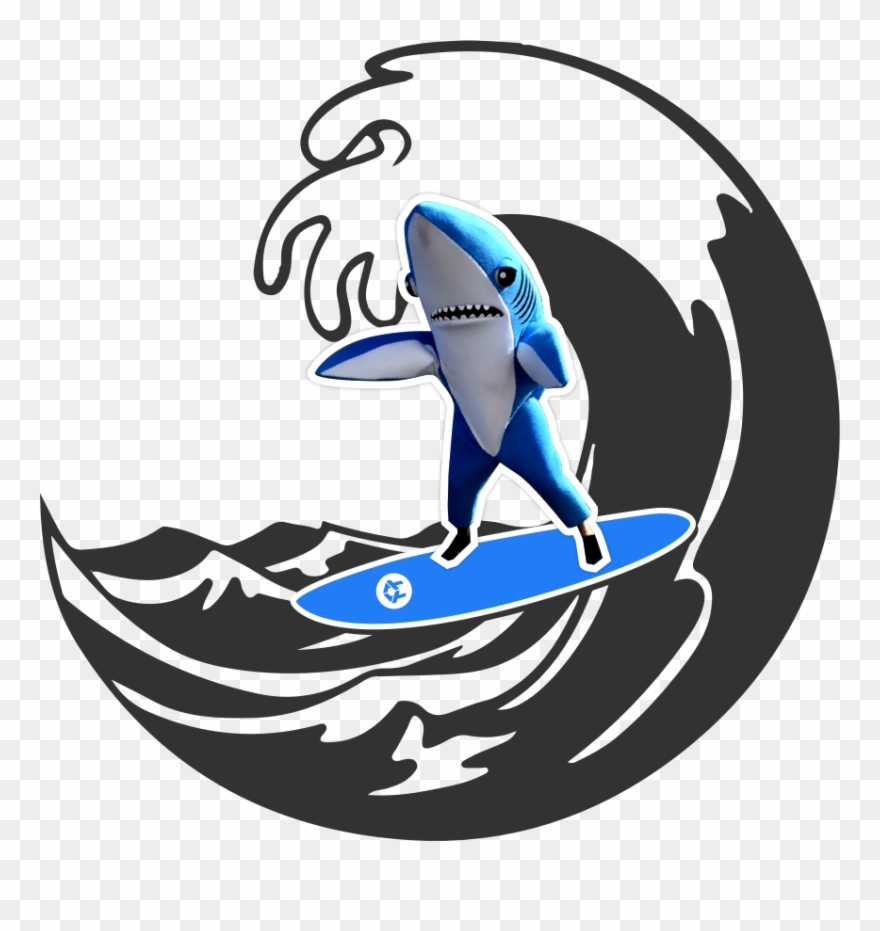 It's Just Like Shark Week, Only It Lasts An Entire - Water Wave Wave Silhouette Clipart