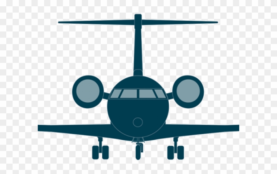 Jet Clipart Business Jet - Helicopter Rotor - Png Download