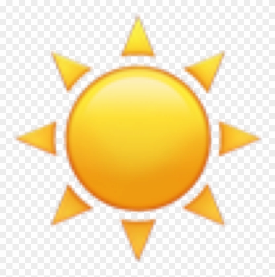 Sun Emojis Emojisticker Sunrise Sunset Yell - Emoji Sun Png Clipart