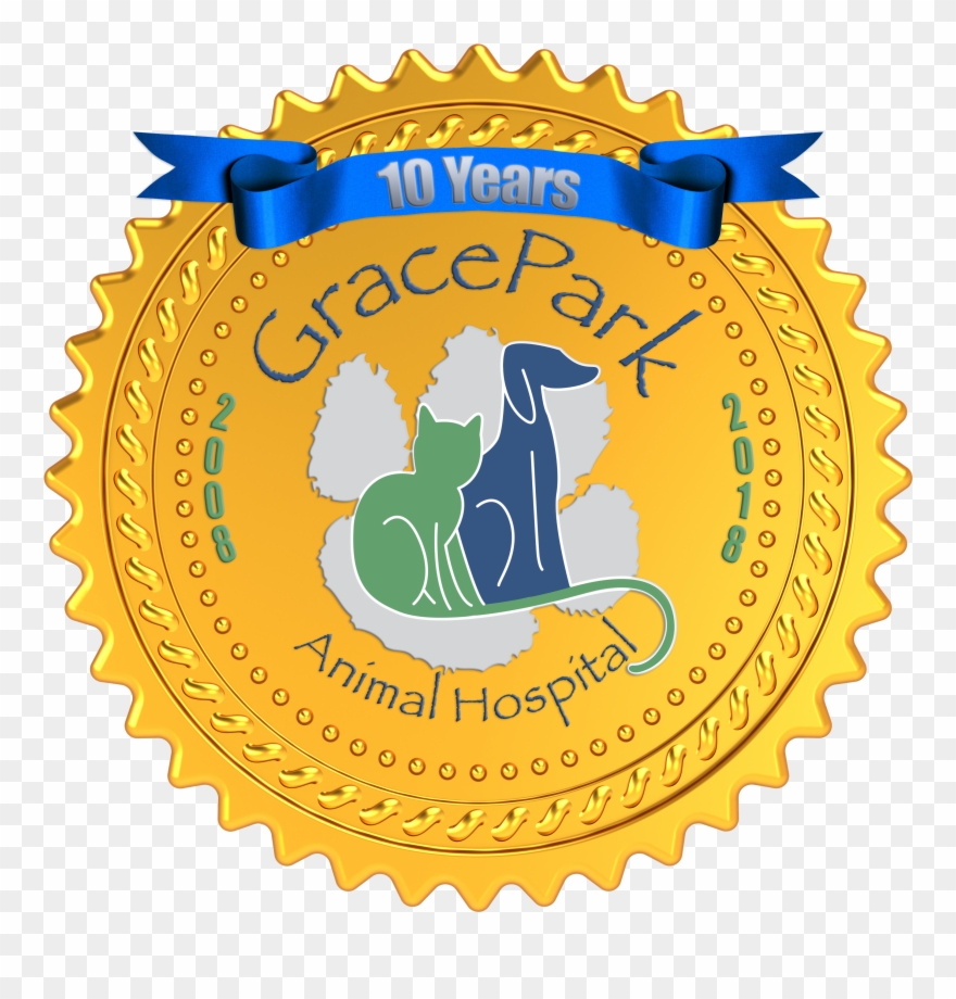 This Month Is Grace Park Animal Hospital's 10 Year - Golden Standard Clipart