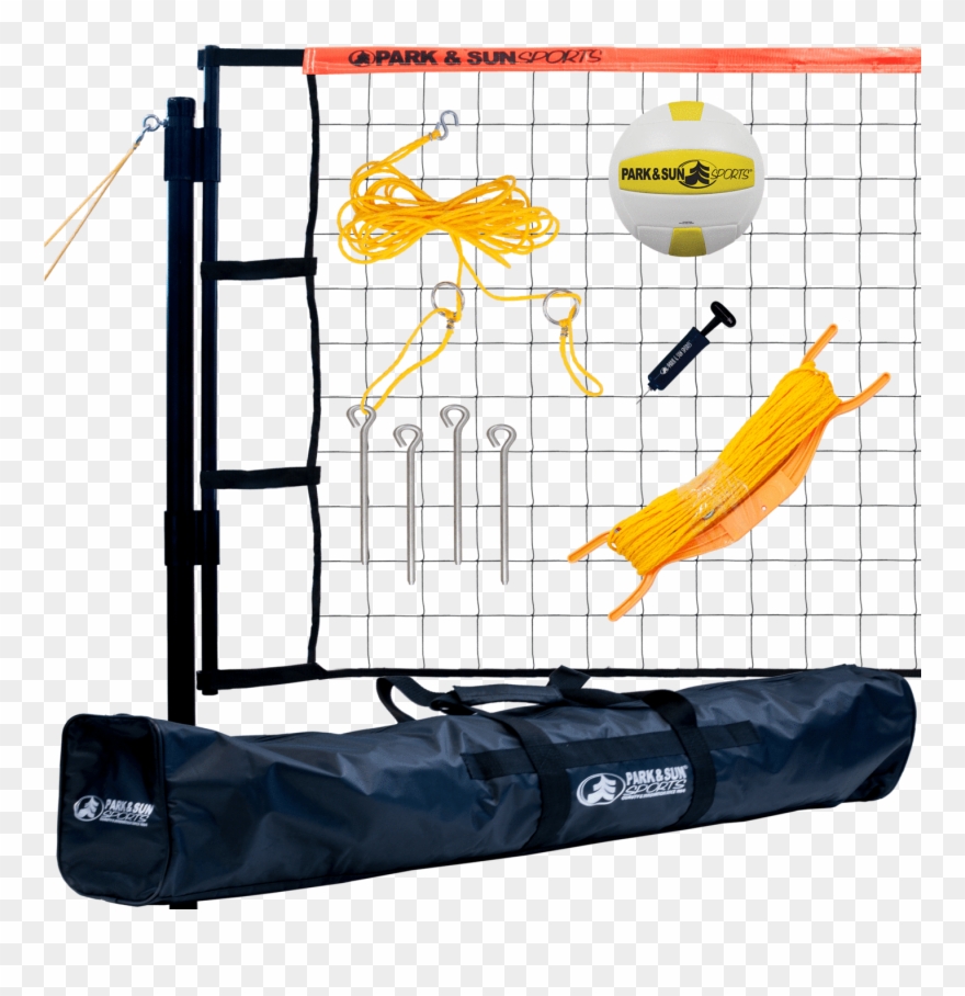 Park & Sun Tournament Flex Volleyball Net System - Park Sun Sports Spiker Sport- Portable Outdoor Volleyball Clipart