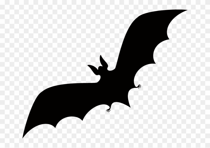 Halloween Bat Silhouette - Jack O Lantern Silhouette Clipart
