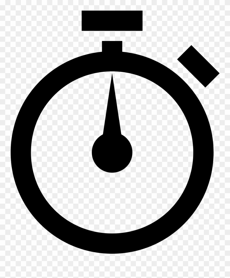 Transparent Stopwatch Hand - Stopwatch Icon Clipart