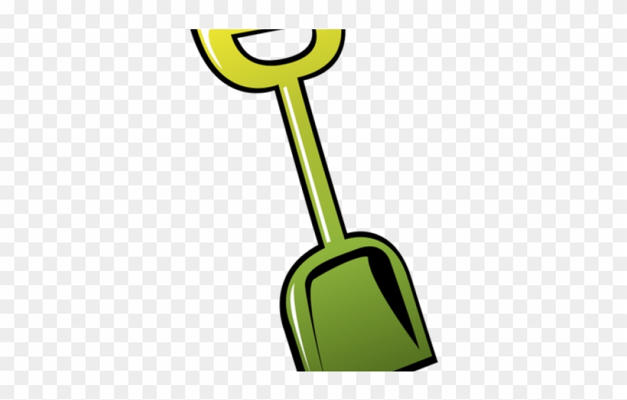 Green Clipart Shovel - Beach Shovel Clip Art - Png Download