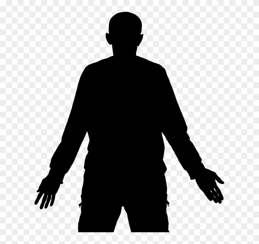 All Photo Png Clipart - Silhouette Of Man With Arms Out Transparent Png