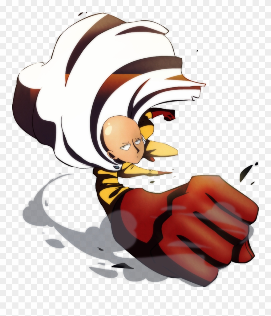 One Punch Man Clipart Flying - One Punch Man Saitama Png Transparent Png