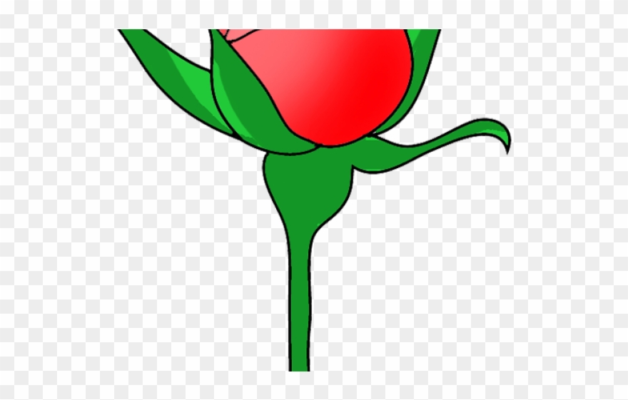 Rose Bush Clipart Simple Rose - Rose - Png Download