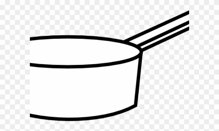 Frying Pan Clipart Outline - Clip Art - Png Download