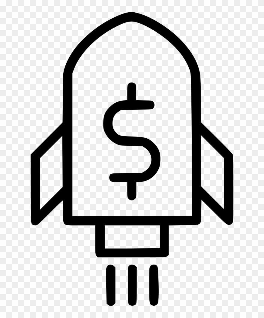 Rocket Dollar Sign Comments - Money Clipart
