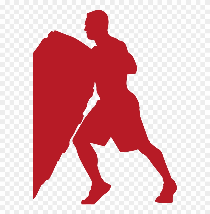 Dragon Athletic - Man Working Out Silhouette Clipart