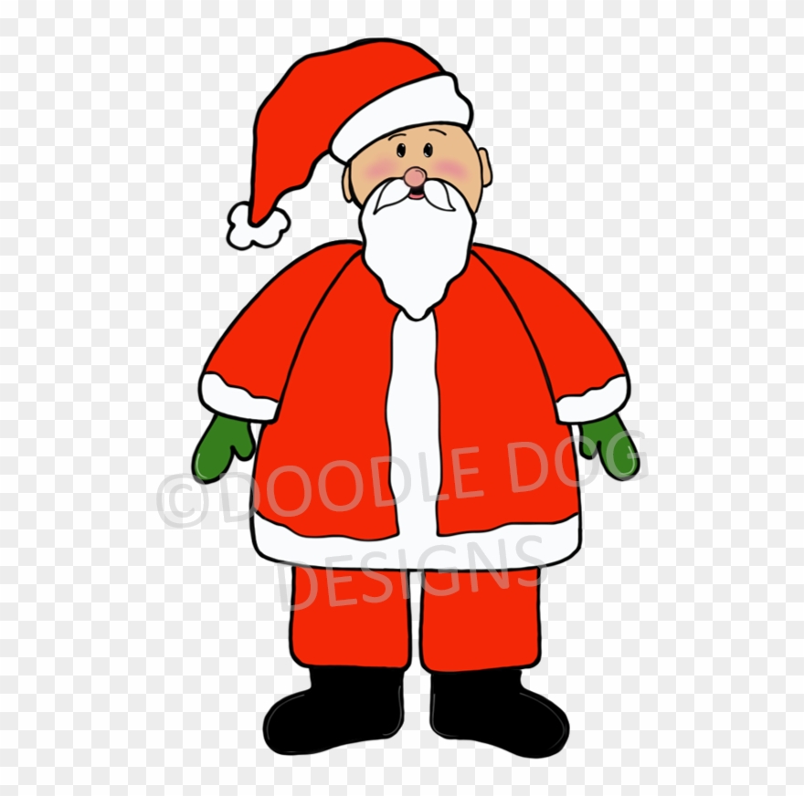 Doodle Dog Designs - Santa Claus Clipart