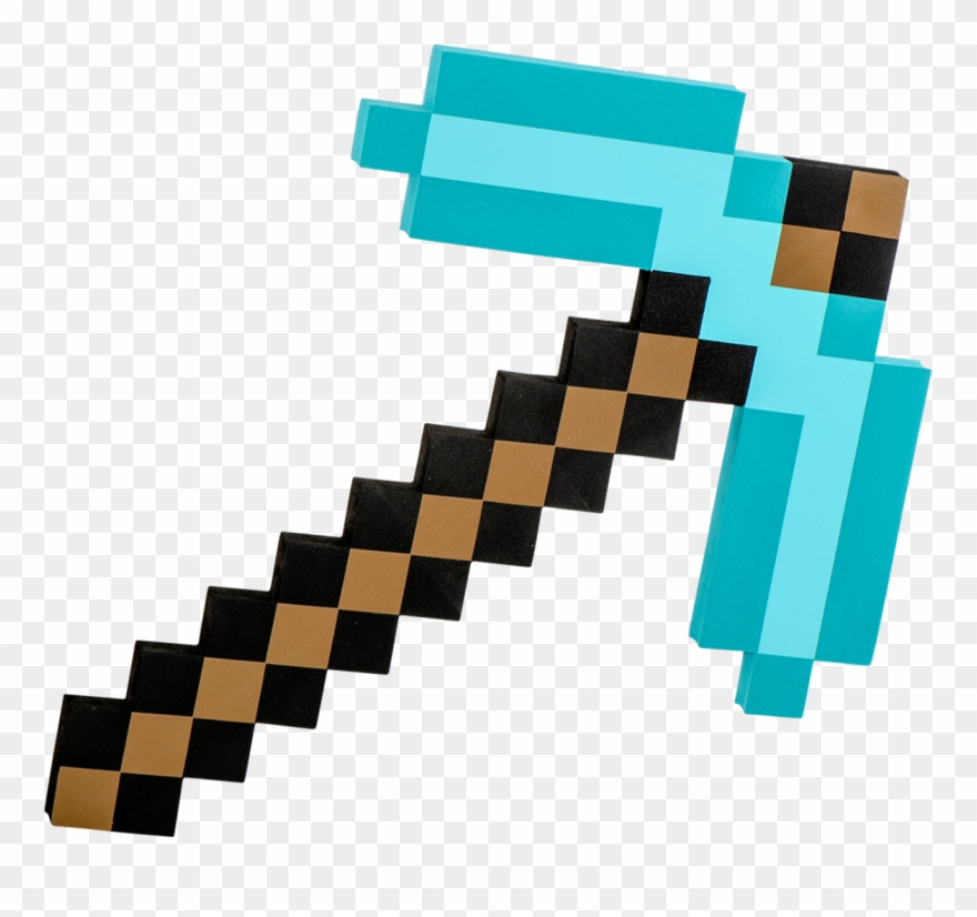 Toys Toy Swords Shields Minecraft Pickaxe Diamond Exdisplay - Minecraft Diamond Pickaxe Clipart