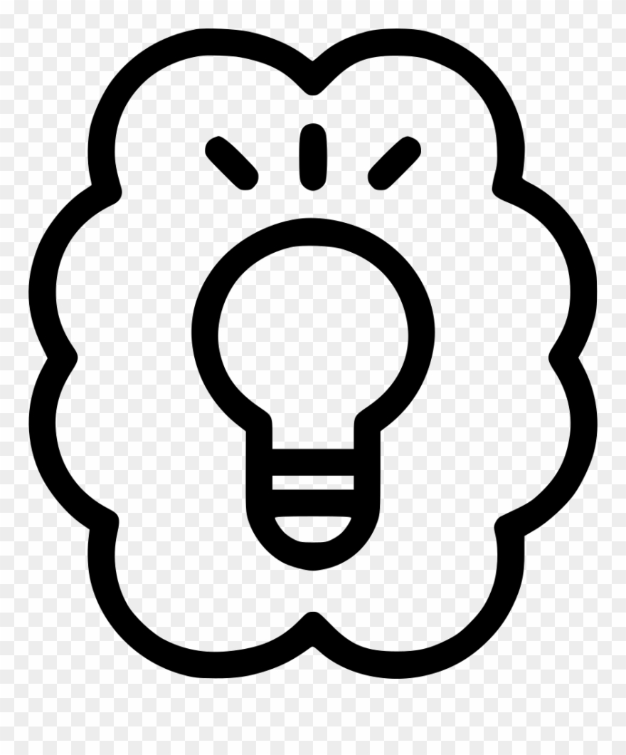 Idea Bulb Think Brain Knowledge Discover Invention - Transferencia De Conocimiento Icon Clipart