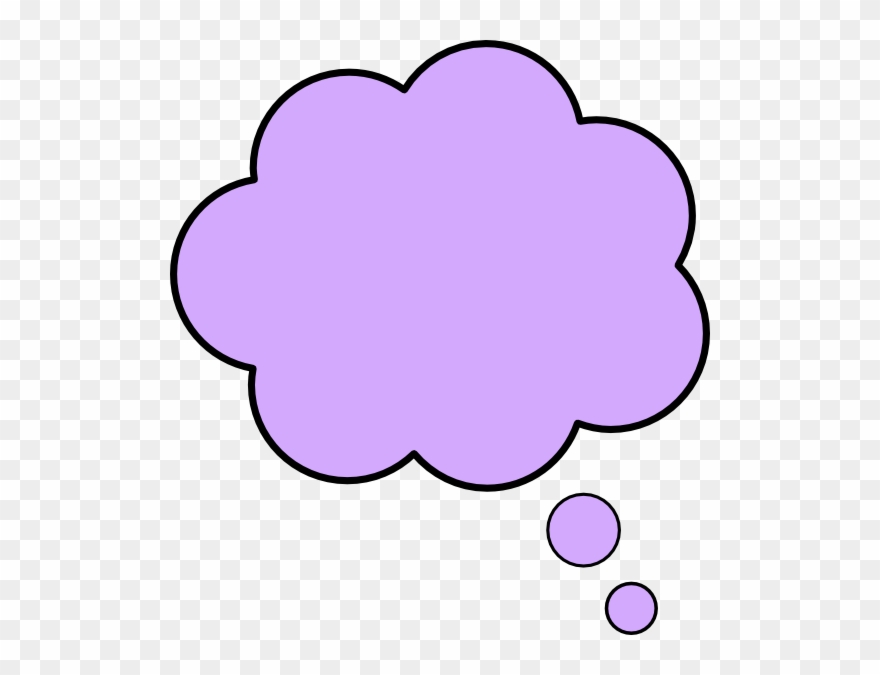 Color Clipart Thought Bubble - Thought Bubble Png Color Transparent Png