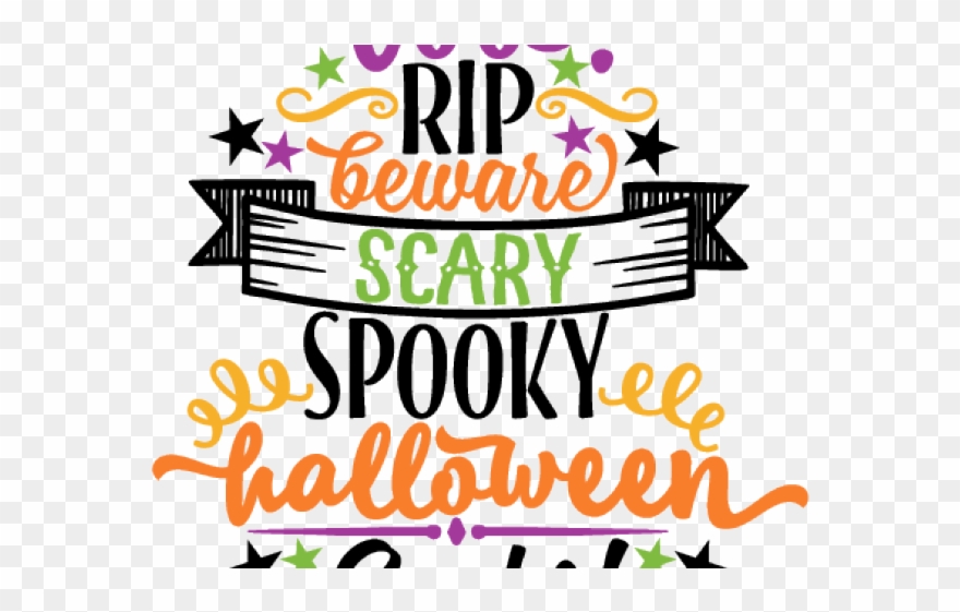Cute Halloween Word Art Clipart