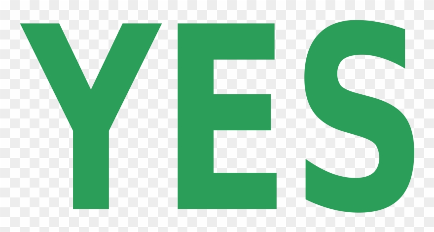 Clip Art Black And White Download Of Typegoodies Me - Yes Sign - Png Download