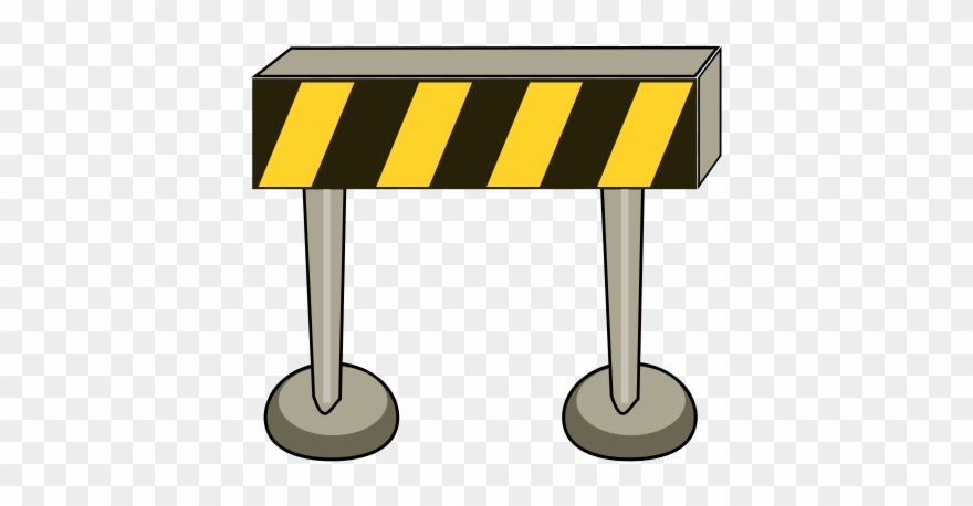Free Road Barrier - Entry Barriers Clipart - Png Download