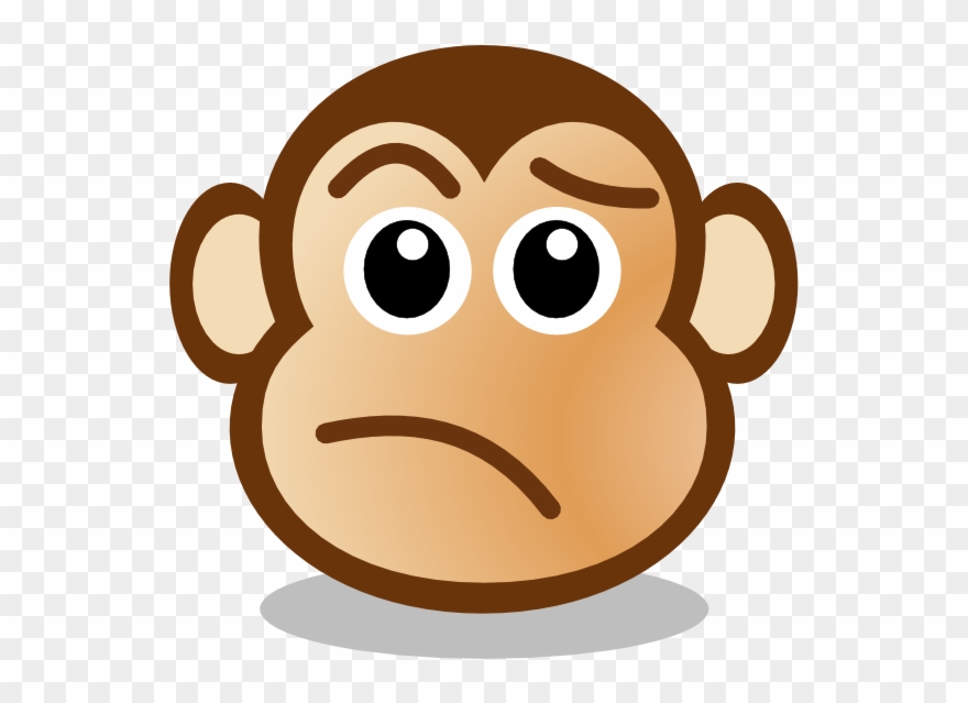 Monkey Face Clip Art - Monkey Face Cartoon - Png Download