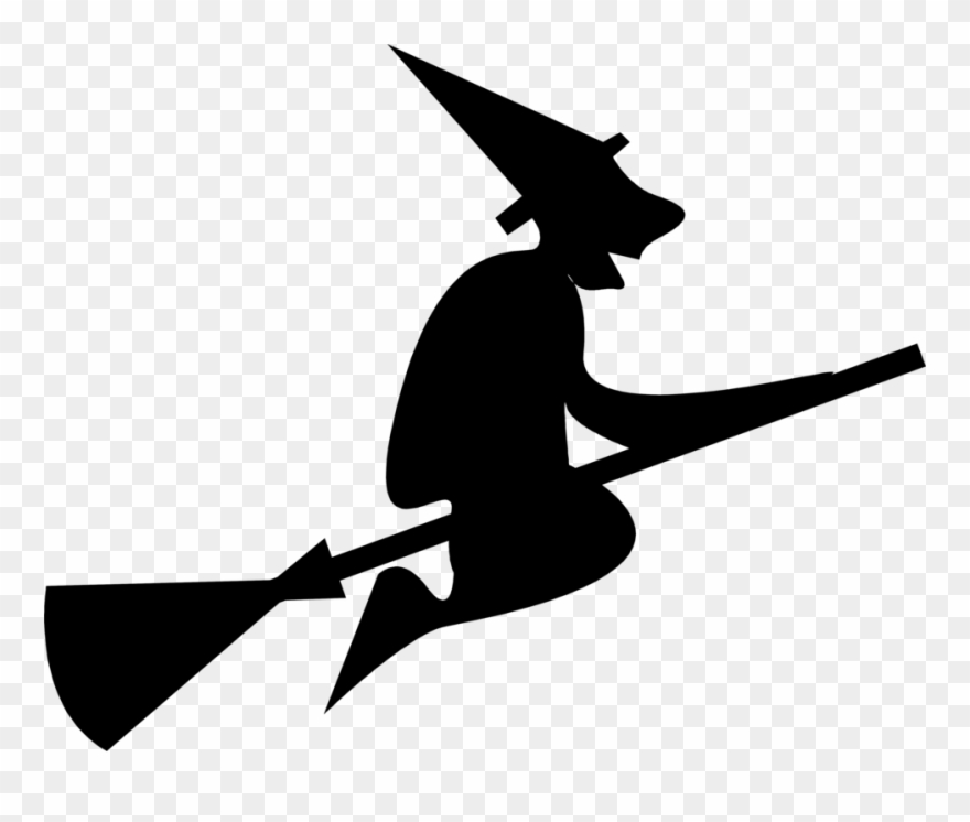 Witches Free Stock Photo Illustration Of A Flying Witch - Halloween Clipart Transparent Background - Png Download