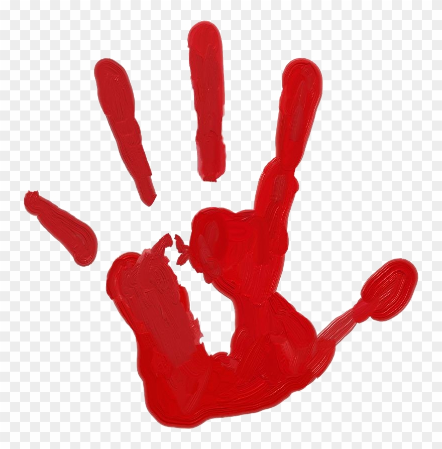 Handprint Clipart Paint - Paint Hand Prints Png Transparent Png