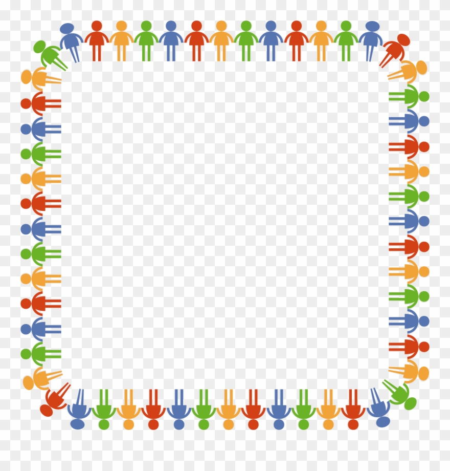 Microsoft Cliparts Community - Christmas Lights Square Border - Png Download