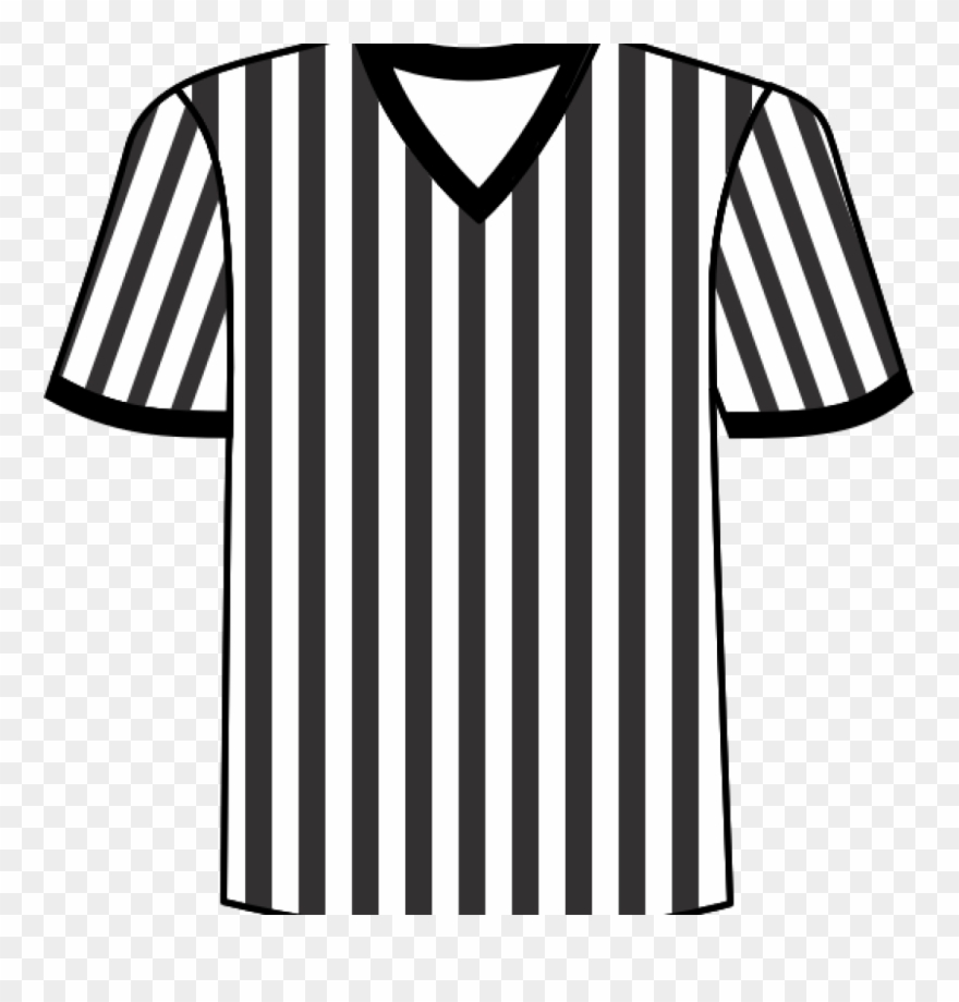Sports Jersey Clip Art Referee Jersey Football Clipart - Referee Shirt Clipart - Png Download