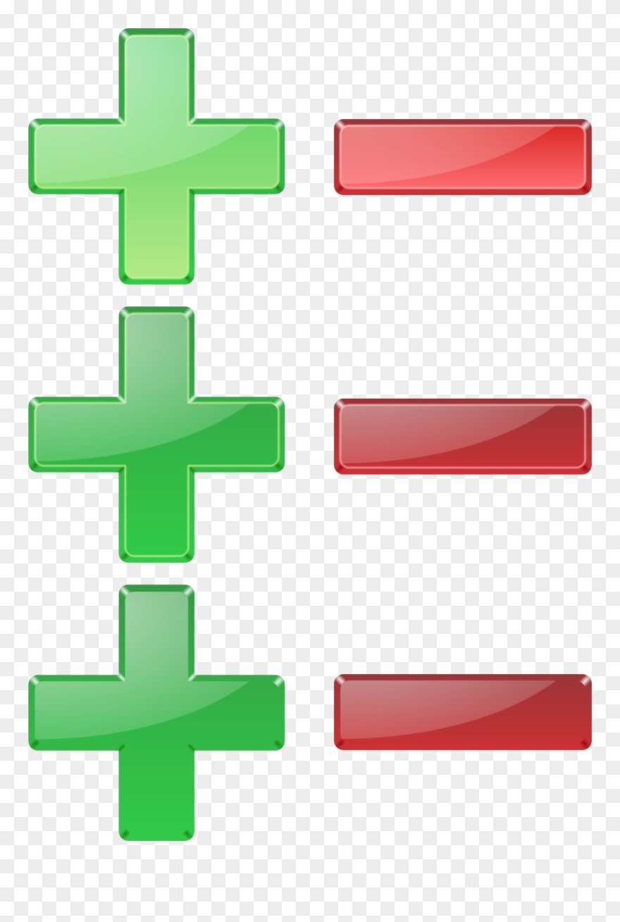 Clipart - Plus Minus Icons Png Transparent Png
